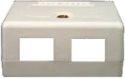 BASEBOARD C5E 2POS FOR RJ45 KEYSTONJACK WHT 
