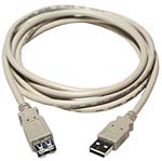 CABLE USB A-A M/F 20FT IVORY
