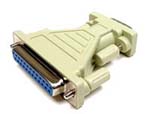 SERIAL ADAPTER DB25F/9M IVORY