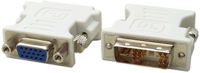 DVI ADAPTER DVI-17M/HD15F (VGA) IVORY