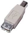 USB ADAPTER (A) FEMALE TO USB(B) FEMALE BEIGE