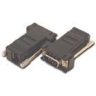 MODULAR ADAPTER RJ45/DB9F W/KEY BLACK