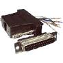 MODULAR ADAPTER RJ45/DB25F W/KEY BLACK