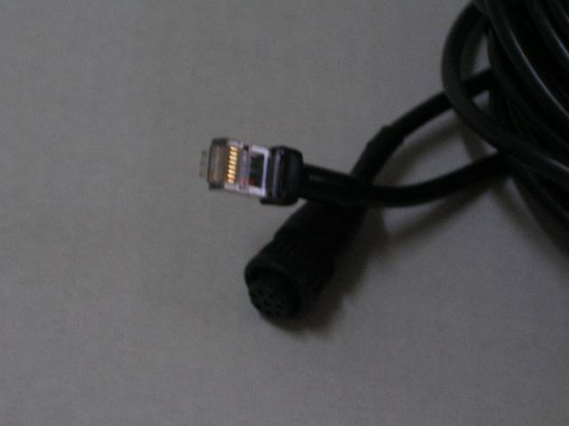 CABLE NETWORK RJ45-DIN8F 100FT  CAT5E BLK