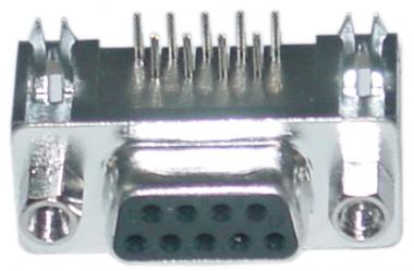 D-SUB 9F PCRA SF BLK 