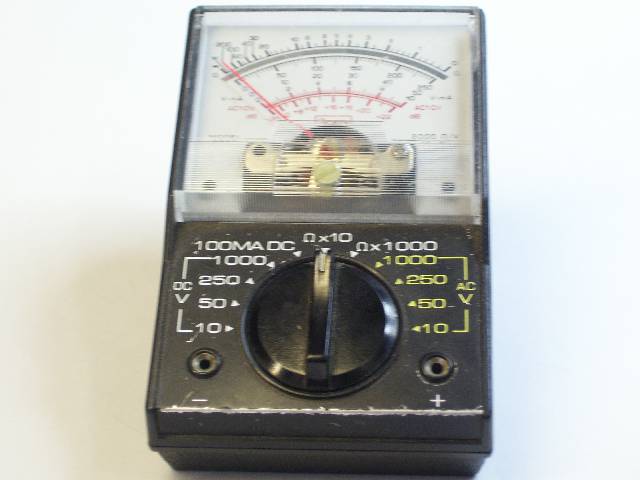 MULTIMETER ANALOG 0-10VAC/DC