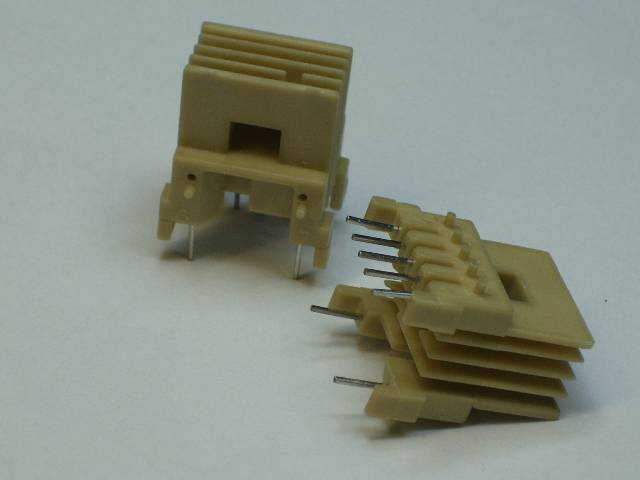 BOBBIN PLASTIC BASE 22X17MM 7PINS 4LS PCMNT