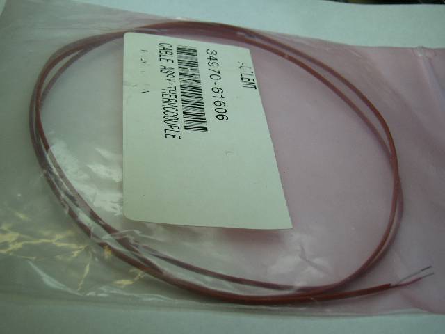 WIRE THERMOCOUPLE 4FT BROWN (2C RED/WHT)
