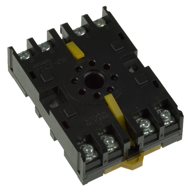 RELAY SOCKET DIN 8P SCREW TERM
