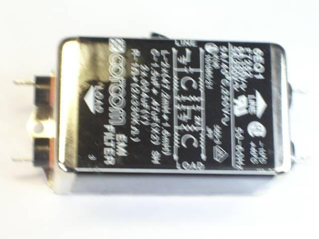 FILTER IN-LINE AC 6A 250VAC QTAB CHMNT (USED)