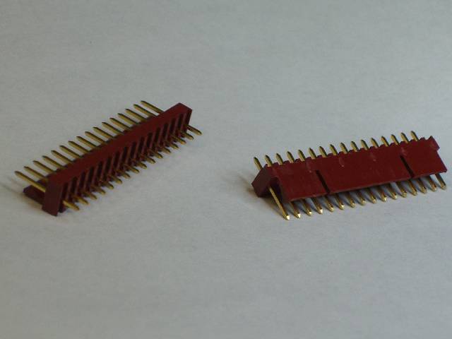 SIPHDR 2.5MM 16P NB PCST GOLD