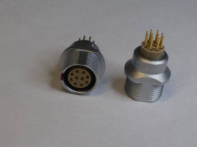 CONN DIN JACK 10P PCST (MILSPEC)