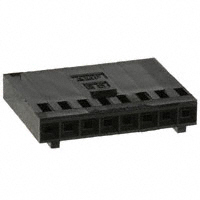 CONNECTOR MEZZANINE HOUSING 8POS BLACK (ROHS)