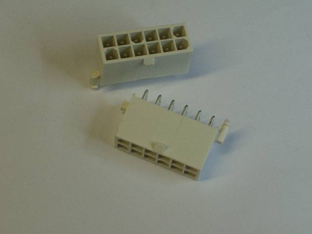 CONN MISC 12P 2ROW PCST WHT