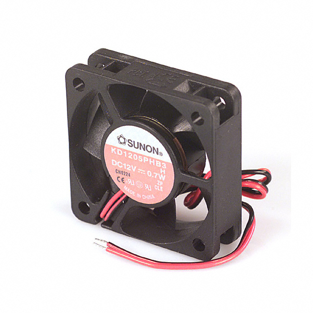 FAN DC 12V 0.7W 2X2X0.6 IN W/2WIRE 12