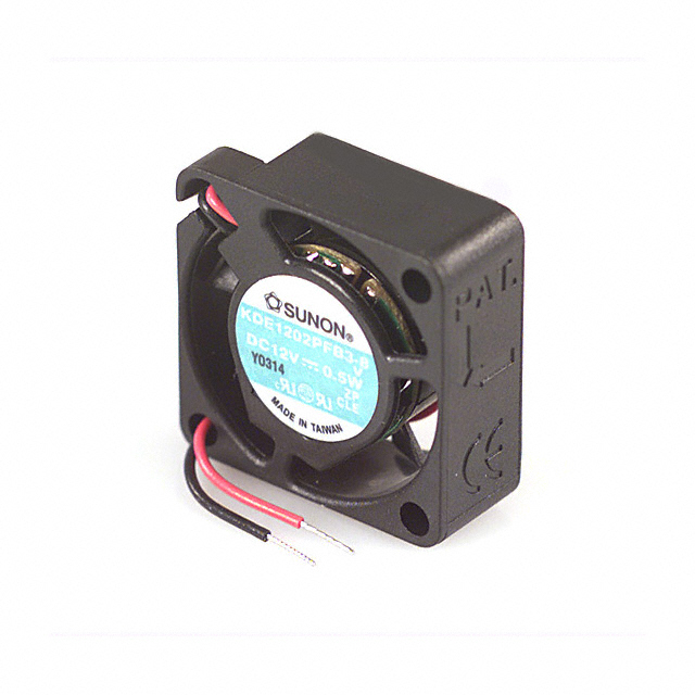 FAN DC 12V 0.5W 1X1X0.0.39 IN W/2WIRE 3