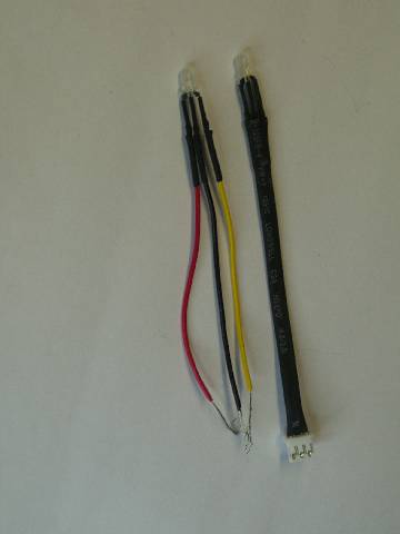 LED 3MM RED/GRN W/W/CONN 3
