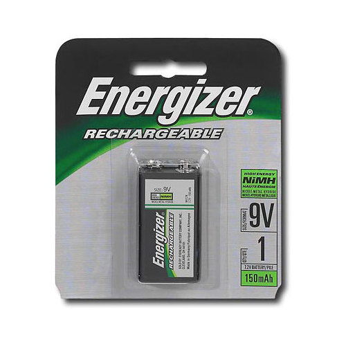 BATTERY 9V NIMH 150MAH RECHARGEABLE