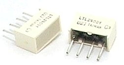 LED DISPLAY YELLOW SINGLE  4PIN