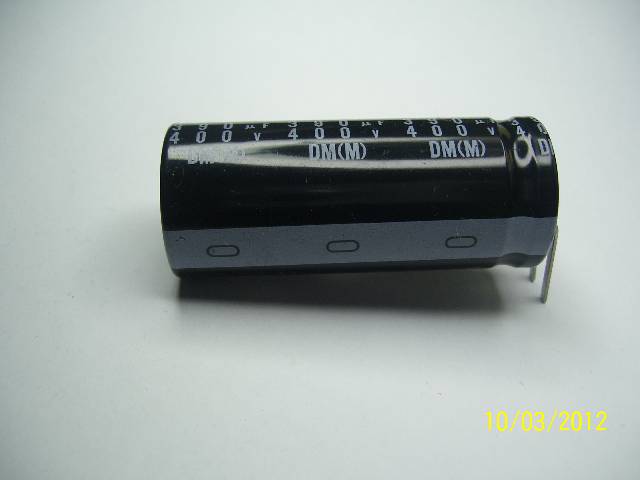 CAP LYT RDL 390UF 400V 25X60MM 12LS 20% 85C